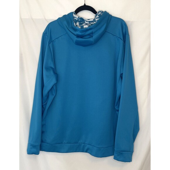 Nike Therma-Fit Pullover Hoodie Sweatshirt Turquoise Blue Men's Size XXL - Picture 7 of 8